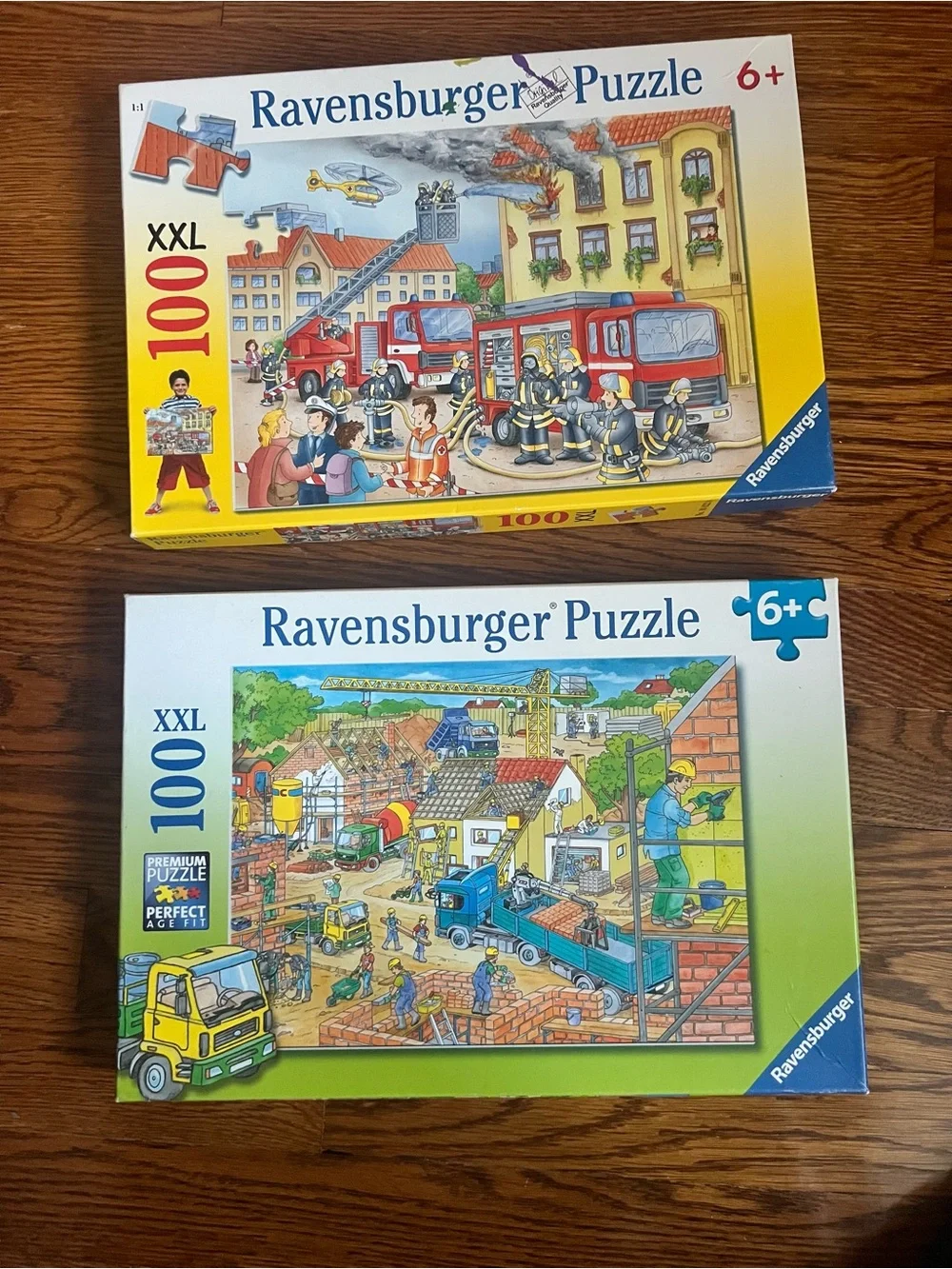 Ravensburger 100-Piece XXL Puzzles : Fire Department and Building Houses